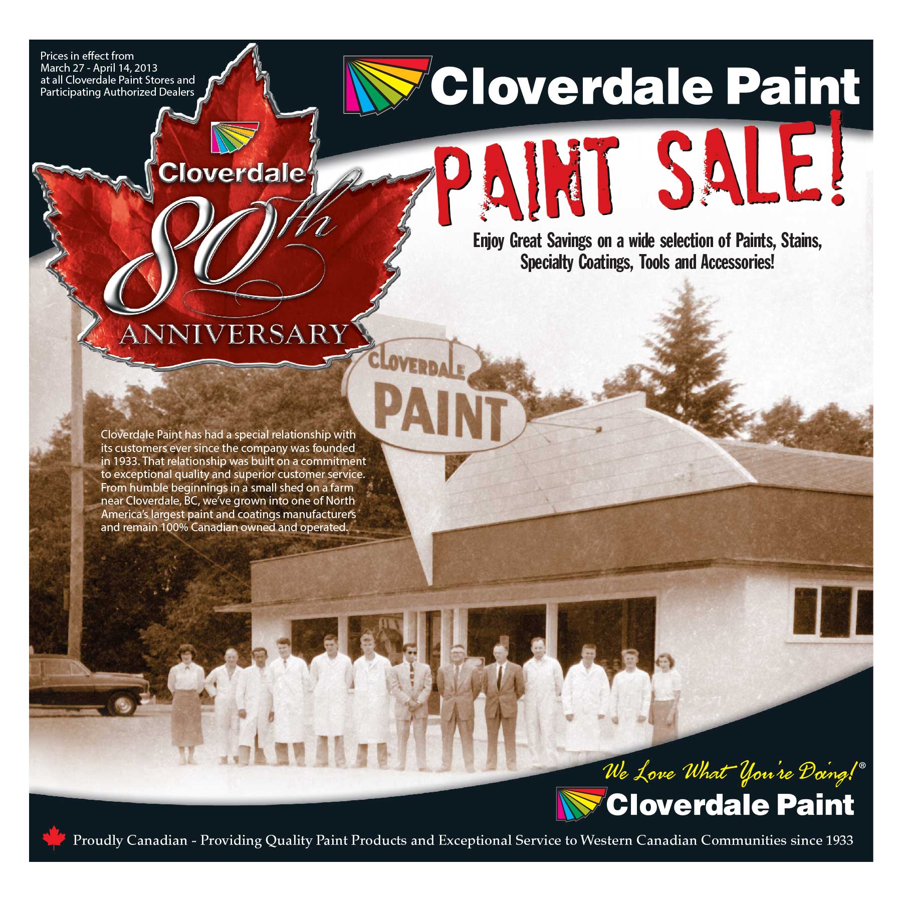 Cloverdale Paint eFlyer HTML